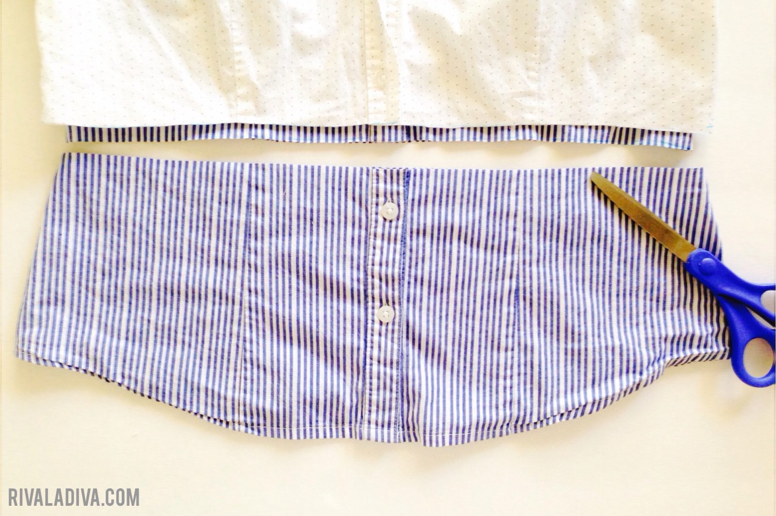 Color Blocking: DIY Button Up Blouse Tutorial at Riva La Diva