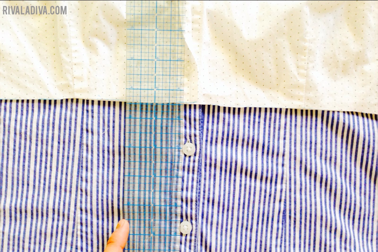 Color Blocking: DIY Button Up Blouse Tutorial at Riva La Diva