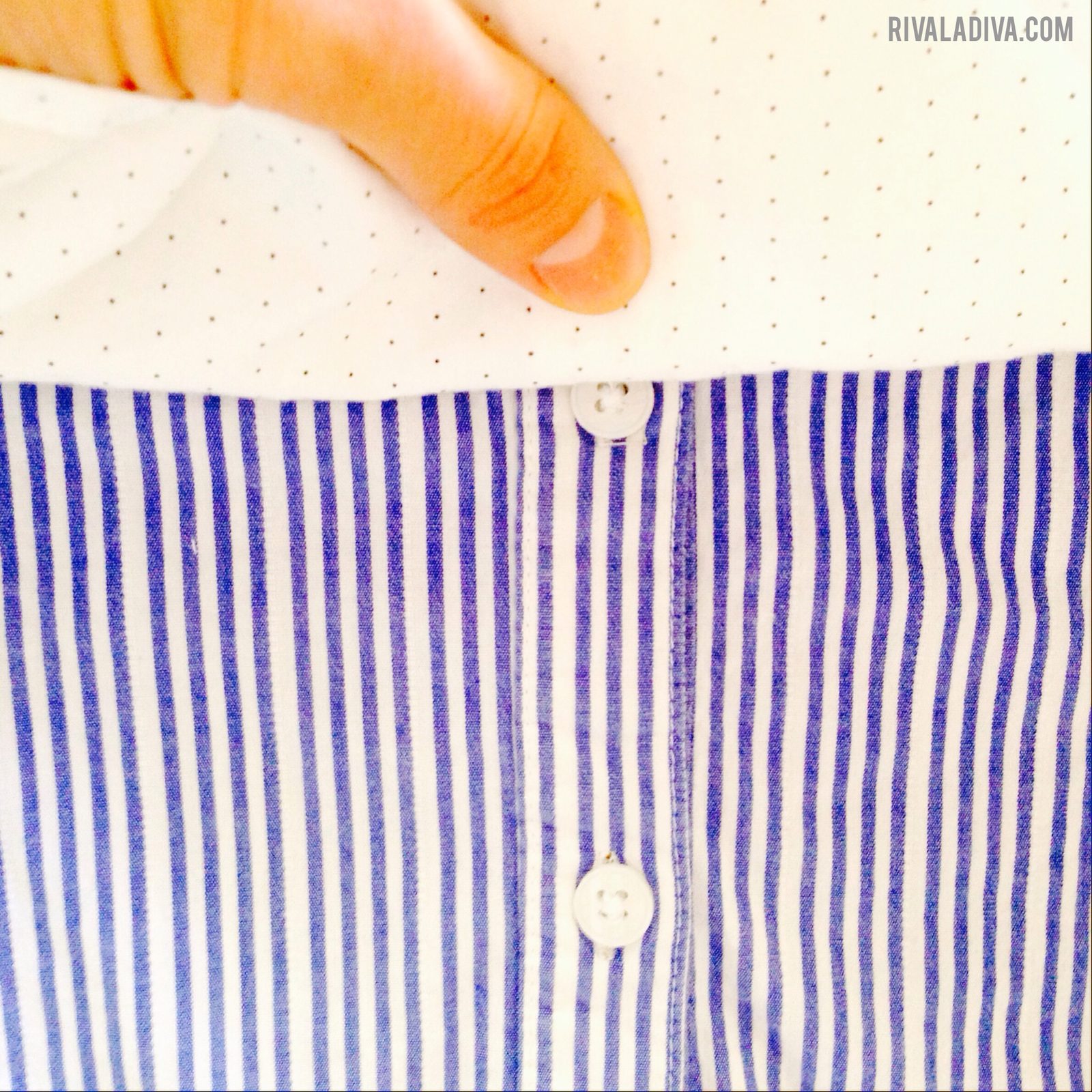Color Blocking: DIY Button Up Blouse Tutorial at Riva La Diva