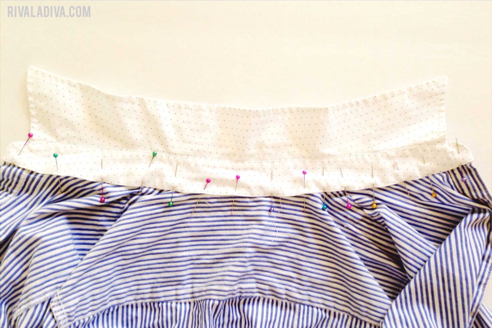 Color Blocking: DIY Button Up Blouse Tutorial at Riva La Diva