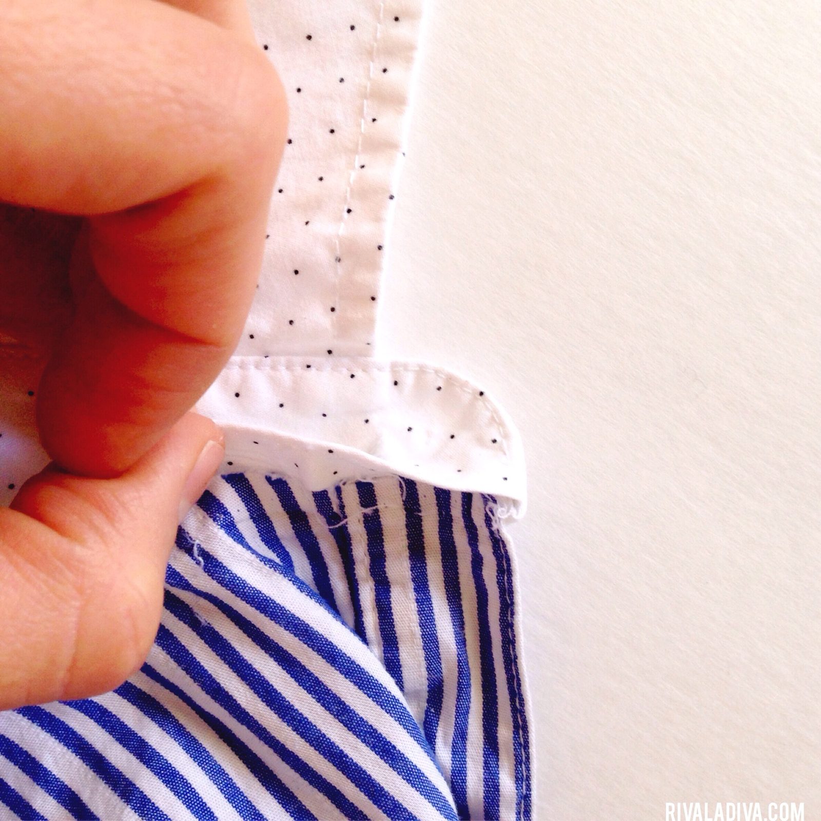 Color Blocking: DIY Button Up Blouse Tutorial at Riva La Diva