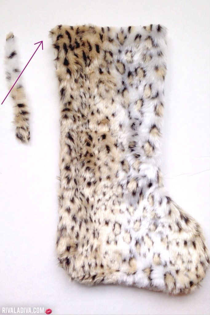 DIY: Pottery Barn's Faux Fur Stocking