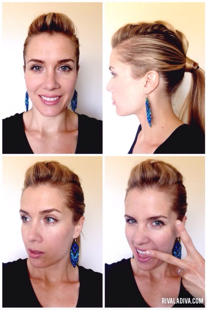 DIY Faux Hawk Tutorial, Long Hair