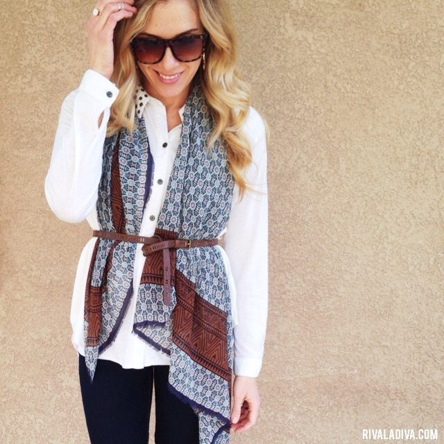 DIY Burberry Prorsom's Scarf Look, Tutorial