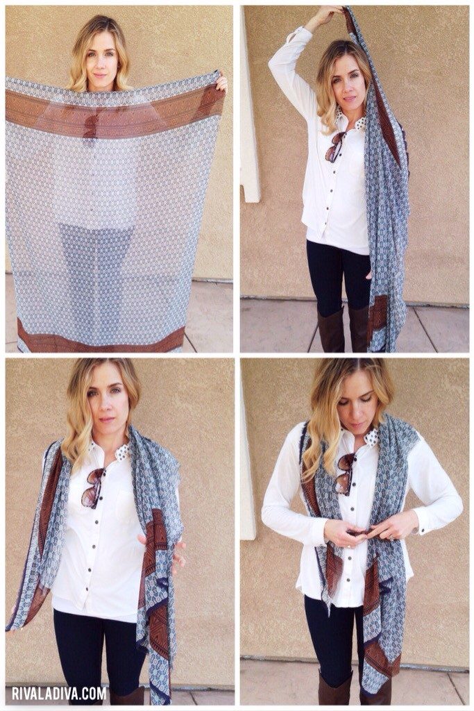 DIY Burberry Prorsom's Scarf Look, Tutorial