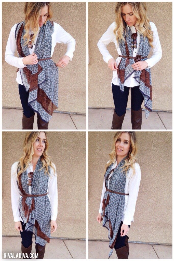 DIY Burberry Prorsom's Scarf Look, Tutorial
