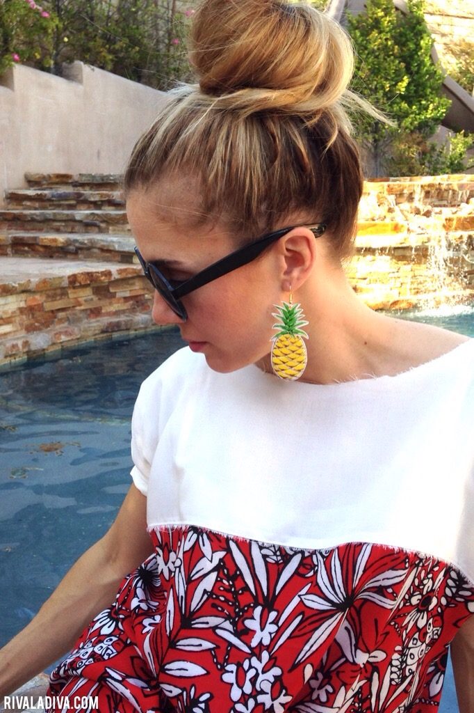 DIY Missoni Fruity Earring Tutorial, Pineapple, Watermelon - viva la vida!