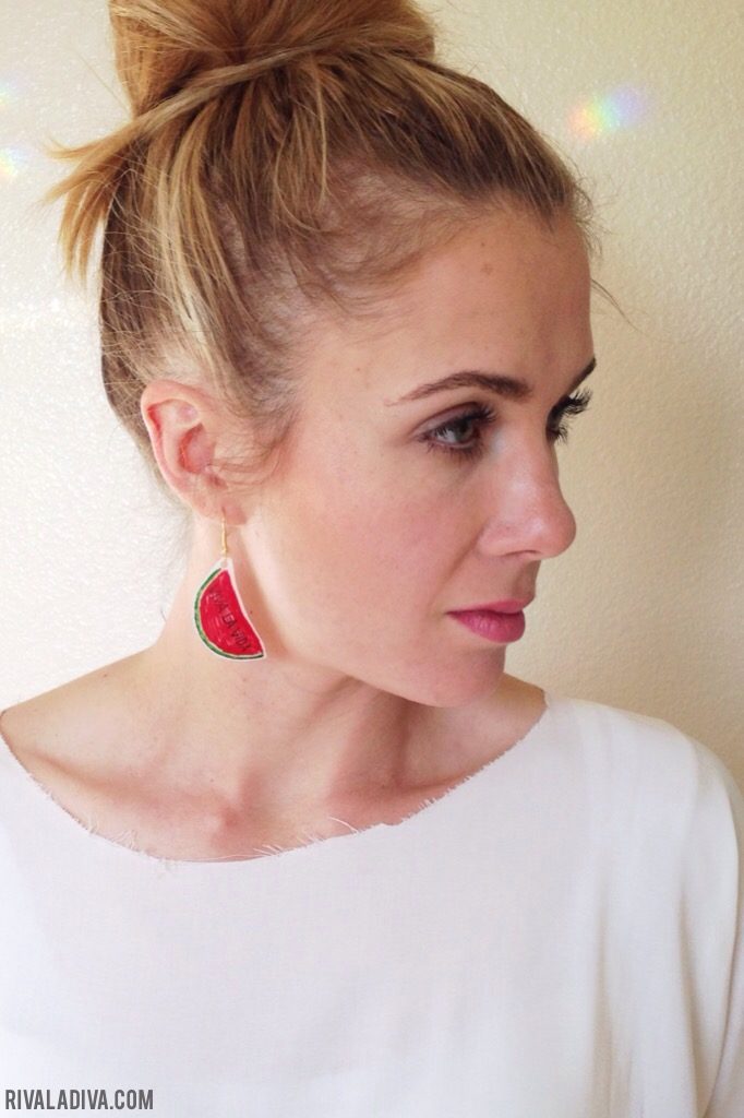 DIY Missoni Fruity Earring Tutorial, Pineapple, Watermelon - viva la vida!