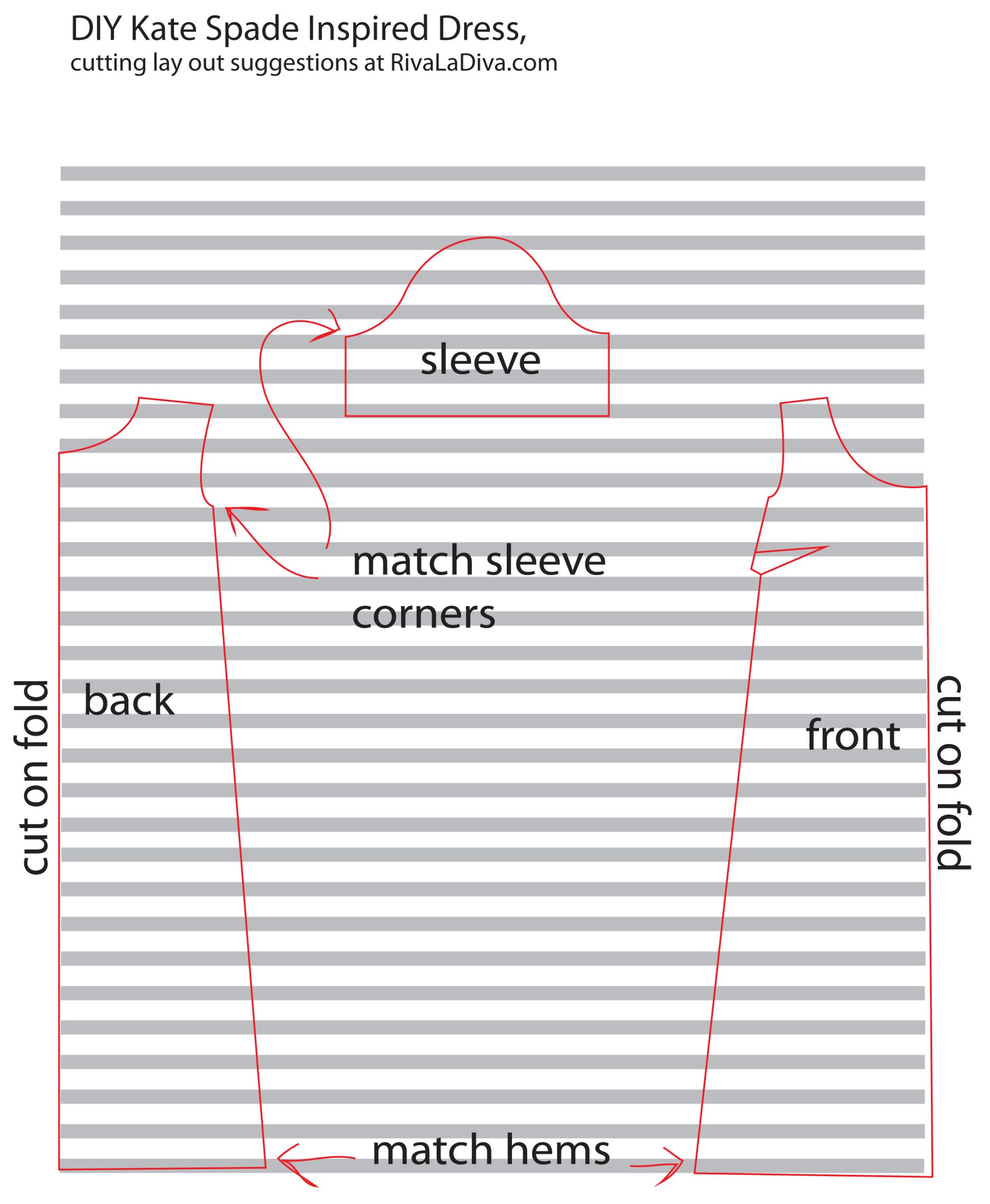 DIY Kate Spade Inspired Stripey Dress Fashion Tutorial