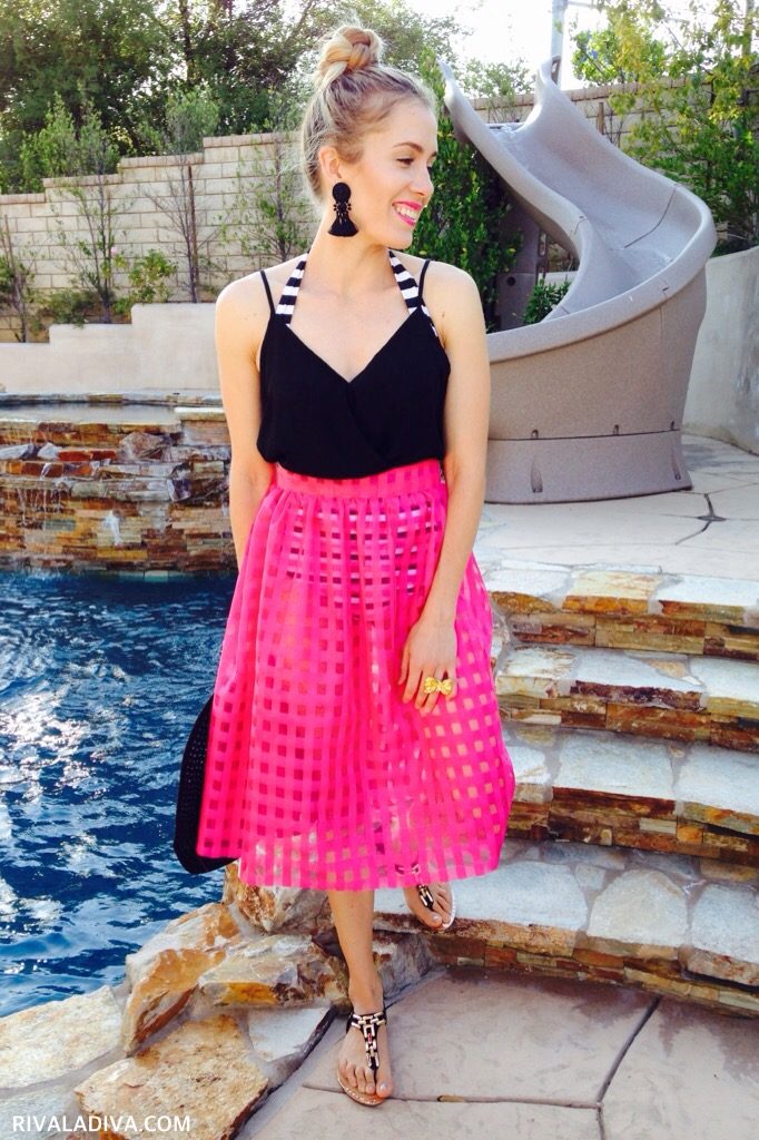 DIY Elizabeth and James Sheer Skirt Tutorial, spring / summer 2015