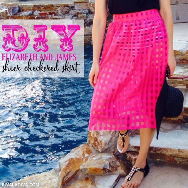 DIY Elizabeth and James Sheer Skirt Tutorial, spring / summer 2015