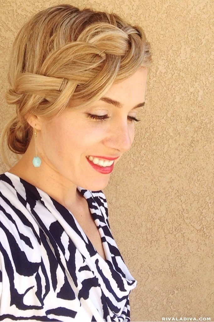 Braided Bang with Half Ponytail, Hair Tutorial