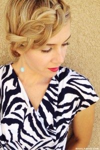 Braided Bang with Half Ponytail, Hair Tutorial