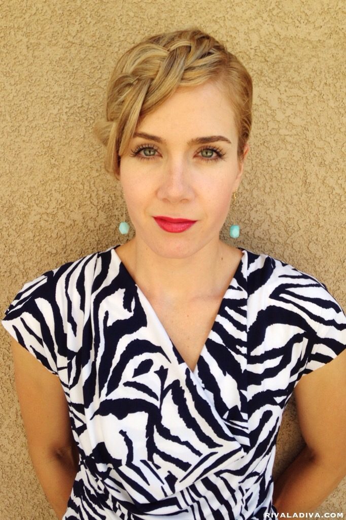Braided Bang with Half Ponytail, Hair Tutorial