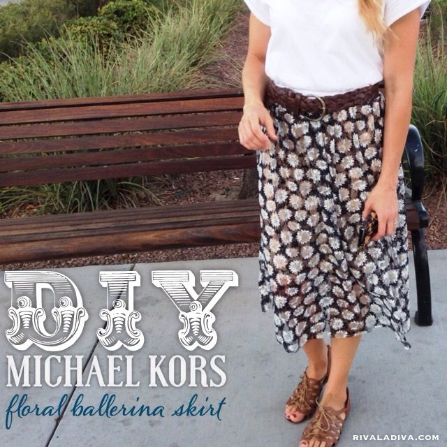 Michael Kors Floral Ballerina Skirt, DIY