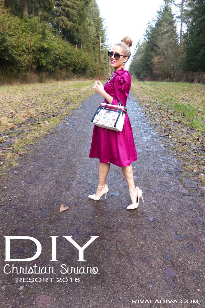 DIY Christian Siriano Dress and Nicole Lee on Rivaladiva.com