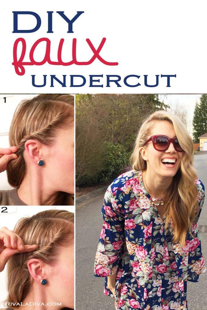 diy faux undercut