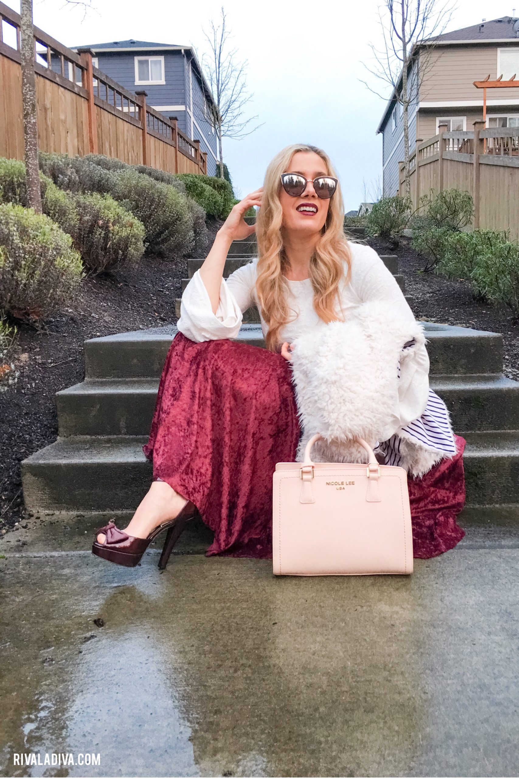 Rosy Hues + DIY Bell Sleeve
