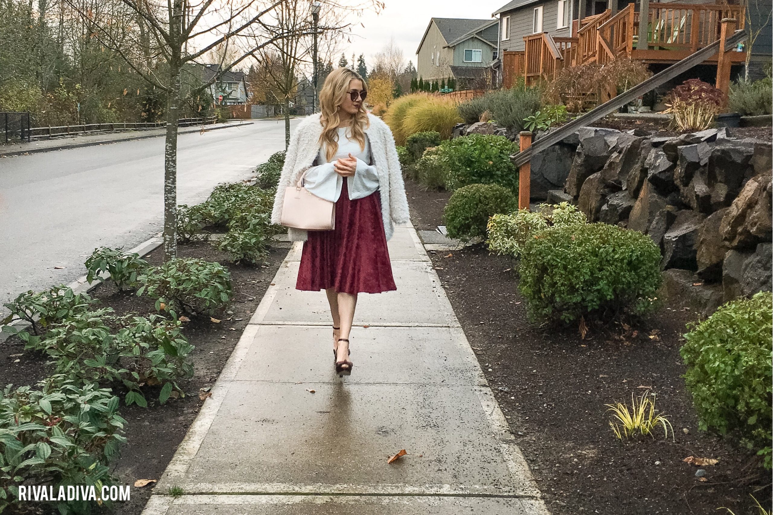 Rosy Hues + DIY Bell Sleeve